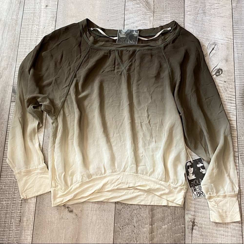 NEW Young, Fabulous & Broke Ombré Long Sleeve Top